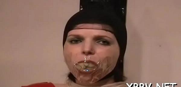  Overweight female tied up and forced to endure bdsm xxx